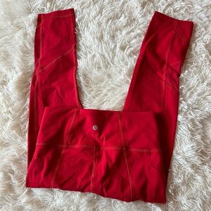 NWOT Pace Rival no zipper discontinued red leggings 22” 4